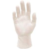 Gants d'examen m&eacute;dical synth&eacute;tiques extensibles, Grand, Vinyle, 5 mils, Sans poudre, Blanc, Classe 2 Planification Entrepots Molloy