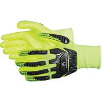 Gants antichocs &agrave; haute visibilit&eacute; r&eacute;sistants aux coupures Dexterity, Petit, Paume en Mousse de nitrile, Poignet &eacute;lastique Planification Entrepots Molloy