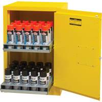 Flammable Aerosol Storage Cabinet, 12 gal., 1 Door, 23" W x 35" H x 18" D SGX675 | Planification Entrepots Molloy