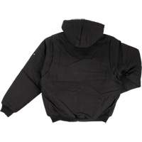 Hooded Duck Bomber Jacket, Men's, Small, Black Planification Entrepots Molloy