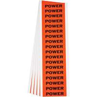 Étiquette de tension pour conduit « Power », 1/2" x 2-1/4", Étoffe/Vinyle, Anglais SGY005 | Planification Entrepots Molloy