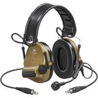 Casque VI NIB avec deux fils de sortie et rail arc Peltor ComTac, Style Bandeau, 23 dB Planification Entrepots Molloy