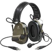 Casque VI NIB avec deux fils de sortie et rail arc Peltor ComTac, Style Bandeau, 23 dB Planification Entrepots Molloy