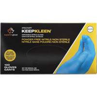 KeepKleen&reg; Disposable Glove, Small, Nitrile, 2.8-mil, Powder-Free, Blue Planification Entrepots Molloy