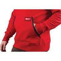 Heavy-Duty Pullover Hoodie, Men's, Small, Red Planification Entrepots Molloy
