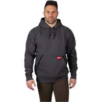 Heavy-Duty Pullover Hoodie, Men's, Small, Grey Planification Entrepots Molloy