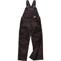 GridIron Regular Length Zip-To-Thigh Bib Overall, Men's, Large, Black Planification Entrepots Molloy