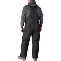 GridIron Regular Length Zip-To-Thigh Bib Overall, Men's, Large, Black Planification Entrepots Molloy