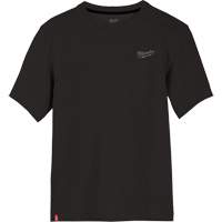 Hybrid Work Tee Shirt, Men's, Small, Black Planification Entrepots Molloy