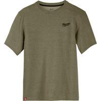 Hybrid Work Tee Shirt, Men's, Small, Green Planification Entrepots Molloy