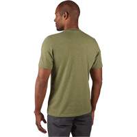 Hybrid Work Tee Shirt, Men's, Small, Green Planification Entrepots Molloy