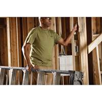 Hybrid Work Tee Shirt, Men's, Small, Green Planification Entrepots Molloy