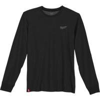 Hybrid Work Tee Shirt, Men's, Small, Black Planification Entrepots Molloy