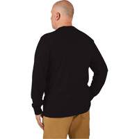 Hybrid Work Tee Shirt, Men's, Small, Black Planification Entrepots Molloy