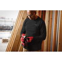 Hybrid Work Tee Shirt, Men's, Small, Black Planification Entrepots Molloy