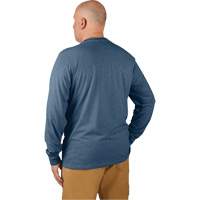 Hybrid Work Tee Shirt, Men's, Small, Blue Planification Entrepots Molloy