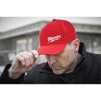 Casquette ajust&eacute;e Flexfit, Rouge, Poly-coton Planification Entrepots Molloy