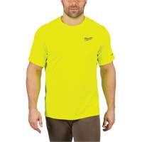 Workskin Lightweight High Visibility Shirt, Men's, Small, Yellow Planification Entrepots Molloy