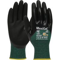 ATG MaxiCut&reg; Oil Cut-Resistant Gloves, Size Large, 15 Gauge, Nitrile Coated, Engineered Yarn Shell, ASTM ANSI Level A2/EN 388 Level 3/EN 388 Level B Planification Entrepots Molloy
