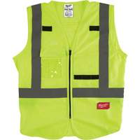 Safety Vest, High Visibility Lime-Yellow, Medium/Small Planification Entrepots Molloy