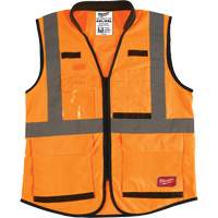 Performance Safety Vest, High Visibility Orange, 4X-Large/5X-Large Planification Entrepots Molloy