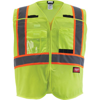 Flagman Safety Vest, High Visibility Lime-Yellow, Medium/Small Planification Entrepots Molloy