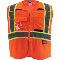 Flagman Safety Vest, High Visibility Orange, Medium/Small Planification Entrepots Molloy