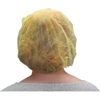 Bonnets bouffants, Polypropyl&egrave;ne, 21", Jaune Planification Entrepots Molloy