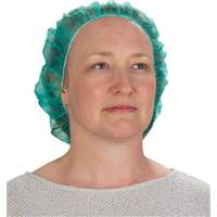Bonnets bouffants, Polypropyl&egrave;ne, 21", Vert Planification Entrepots Molloy
