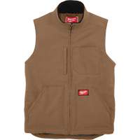 Heavy-Duty Sherpa-Lined Vest, Men's, Small, Brown Planification Entrepots Molloy