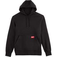 Midweight Pullover Hoodie, Men's, Small, Black Planification Entrepots Molloy