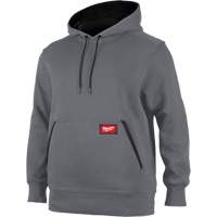 Midweight Pullover Hoodie, Men's, Small, Grey Planification Entrepots Molloy