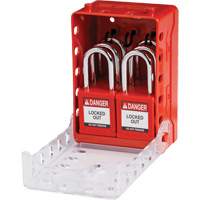 Ultra Compact Group Lockout Box with Nylon Safety Lockout Padlocks, Red Planification Entrepots Molloy