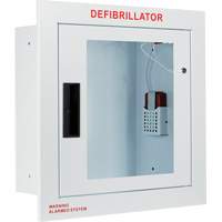 Fully Recessed Large Cabinet with Alarm, Zoll AED Plus&reg;/Zoll AED 3/Cardio-Science/Physio-Control For, Non-Medical Planification Entrepots Molloy