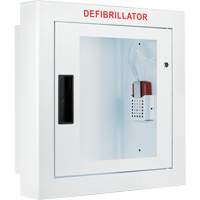 Semi-Recessed Large Cabinet with Alarm, Zoll AED Plus&reg;/Zoll AED 3/Cardio-Science/Physio-Control For, Non-Medical Planification Entrepots Molloy