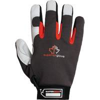 Gants de m&eacute;canicien Clutch Gear Thinsulate, Paume Cuir fleur de ch&egrave;vre/Cuir refendu, Taille Petit/7 Planification Entrepots Molloy