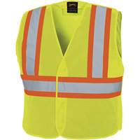 598P Veste de s&eacute;curit&eacute; &agrave; maille d&eacute;tachable, Jaune lime haute visibilit&eacute;, Moyen/Petit, Polyester Planification Entrepots Molloy
