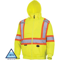 6925 Chandail &agrave; capuche, T-petit, Jaune haute visibilit&eacute; Planification Entrepots Molloy