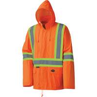 5598 Combinaison de pluie imperm&eacute;able et l&eacute;g&egrave;re, Polyester/PVC, Petit, Orange haute visibilit&eacute; Planification Entrepots Molloy