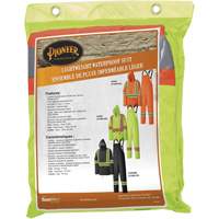 5599 Combinaison de pluie imperm&eacute;able et l&eacute;g&egrave;re, Polyester/PVC, T-petit, Jaune lime haute visibilit&eacute; Planification Entrepots Molloy