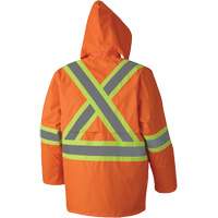 5608 Combinaison de pluie imperm&eacute;able 210D, Polyester/PVC, Petit, Orange haute visibilit&eacute; Planification Entrepots Molloy