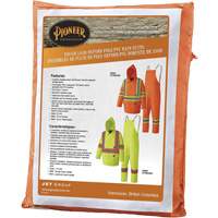 5608 Combinaison de pluie imperm&eacute;able 210D, Polyester/PVC, Petit, Orange haute visibilit&eacute; Planification Entrepots Molloy