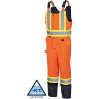 5040BB Salopettes matelass&eacute;es imperm&eacute;ables, Polyester, T-petit, Noir/Orange haute visibilit&eacute; Planification Entrepots Molloy