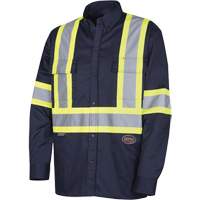4414 Chemise de travail, Poly-coton, Petit, Bleu marin Planification Entrepots Molloy