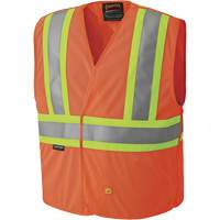 6914A Veste de s&eacute;curit&eacute; ignifug&eacute;e, Orange haute visibilit&eacute;, Moyen/Petit, Polyester Planification Entrepots Molloy