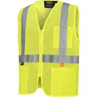 6944 Veste de s&eacute;curit&eacute; ignifuge, Jaune lime haute visibilit&eacute;, Petit, Polyester Planification Entrepots Molloy