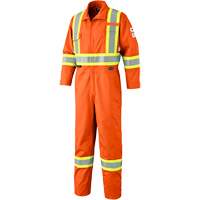 7702T FR-Tech&reg; Arc-Rated Coverall, Size 40 (Tall), High Visibility Orange, 10 cal/cm² Planification Entrepots Molloy