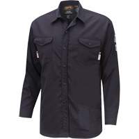 7742 FR-Tech&reg; Flame-Resistant Safety Shirt, Small, Navy Blue Planification Entrepots Molloy