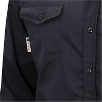 7742 FR-Tech&reg; Flame-Resistant Safety Shirt, Small, Navy Blue Planification Entrepots Molloy