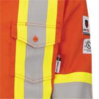 7743 FR-Tech&reg; Flame-Resistant Safety Shirt, Small, High Visibility Orange Planification Entrepots Molloy